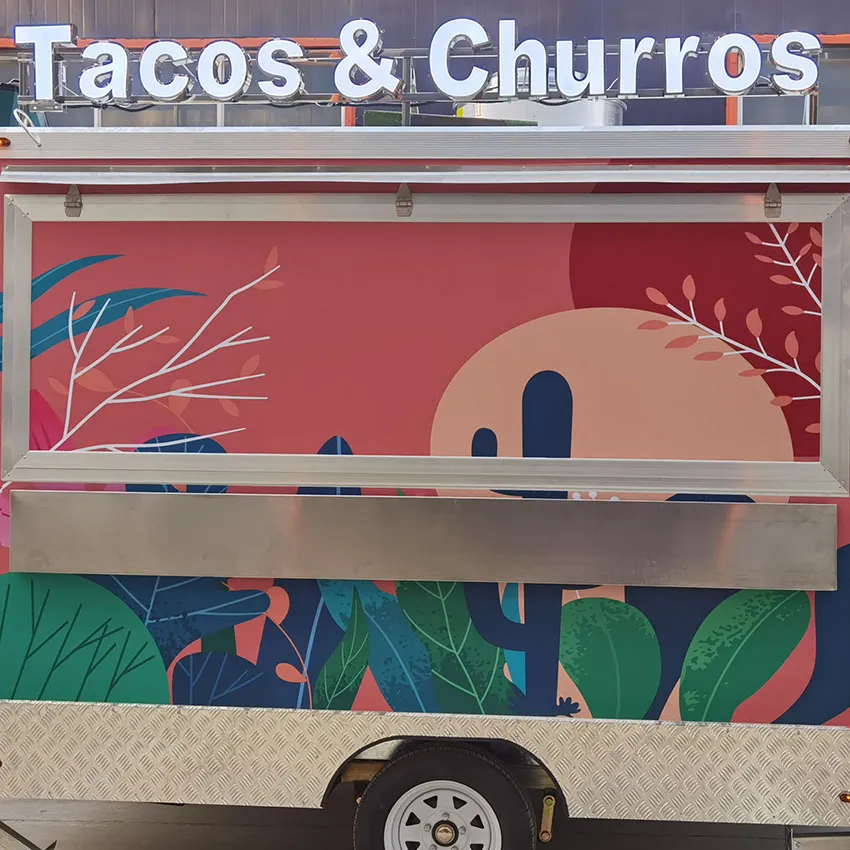 Мобильный прицеп для пищевых продуктов, фудтрак с полной кухней 3