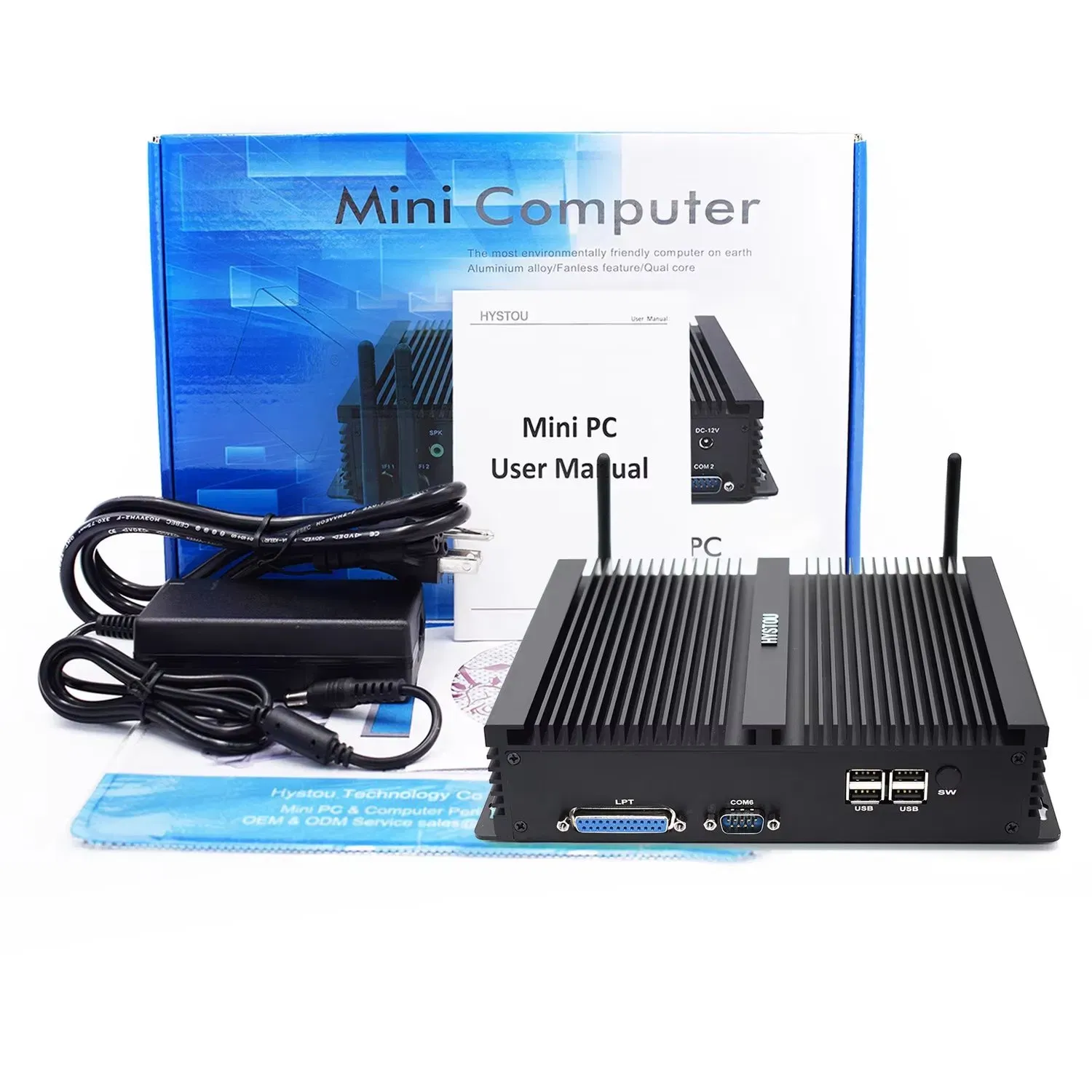 Промышленный мини-ПК HYSTOU K4 с процессором Intel Core i7 5