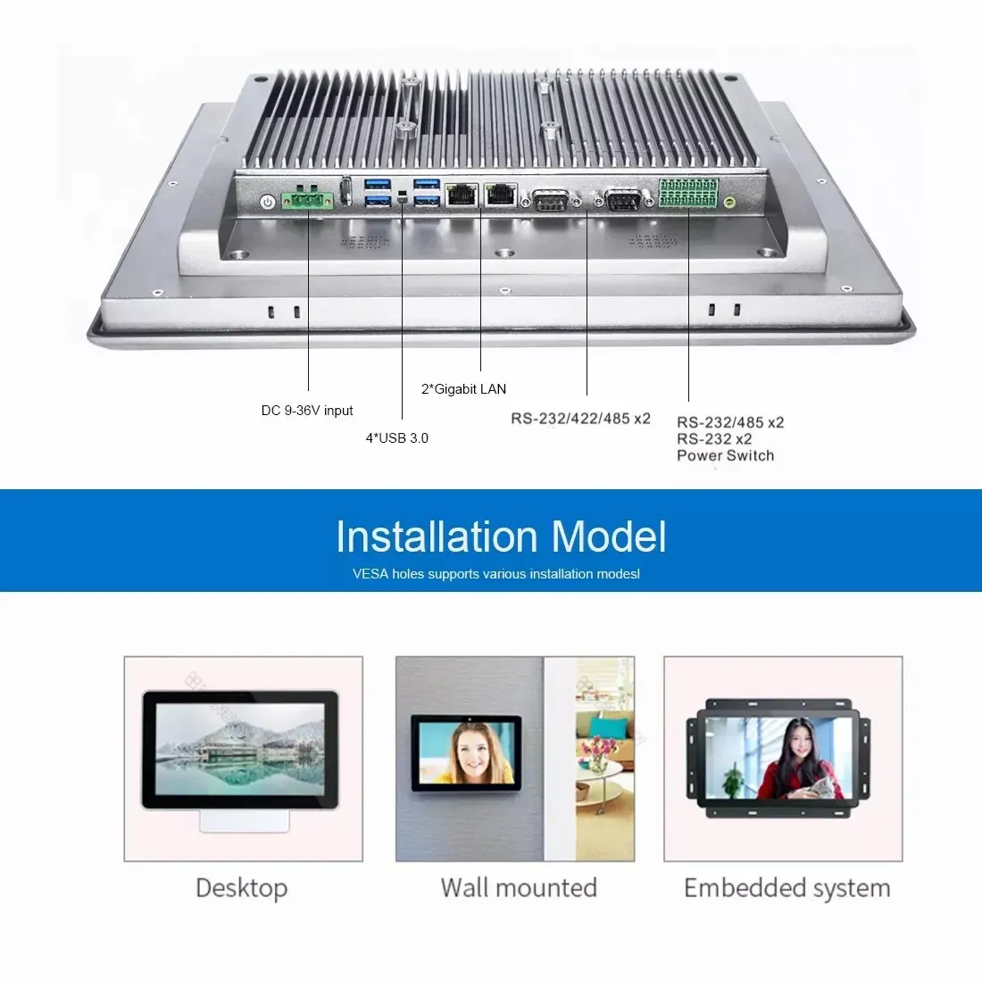 Промышленный Водонепроницаемый Планшетный ПК с Intel Core i5-8250U 5