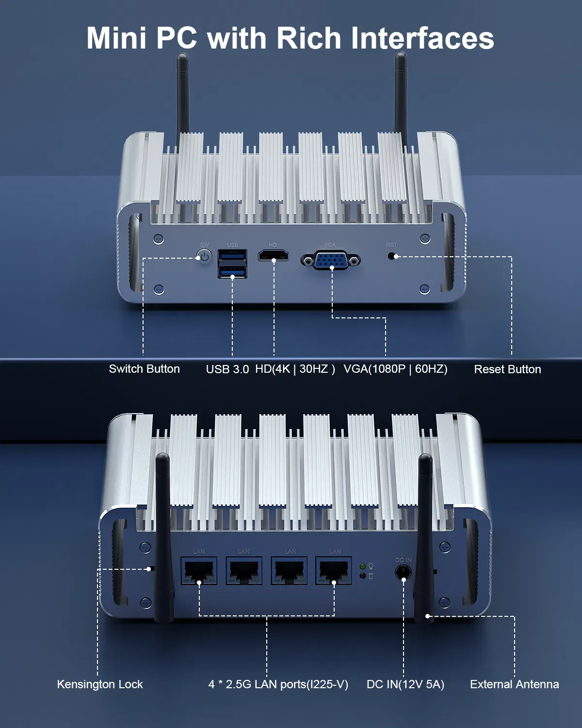 HYSTOU P09B: Встраиваемый компьютер с четырехъядерным процессором Intel Celeron J4125 3
