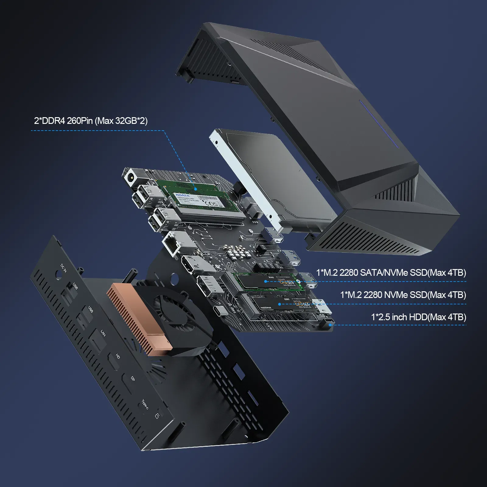 Мини-настольный компьютер Hystou M1 с процессором Intel Core i9 3