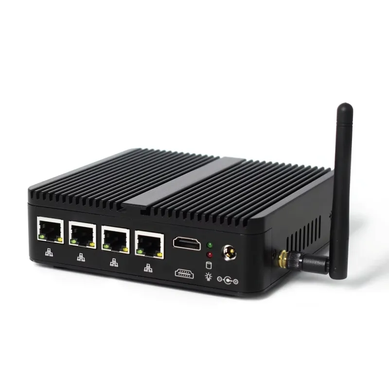 Промышленный мини-ПК Hystou Celeron J4125 с 4 LAN и DDR4