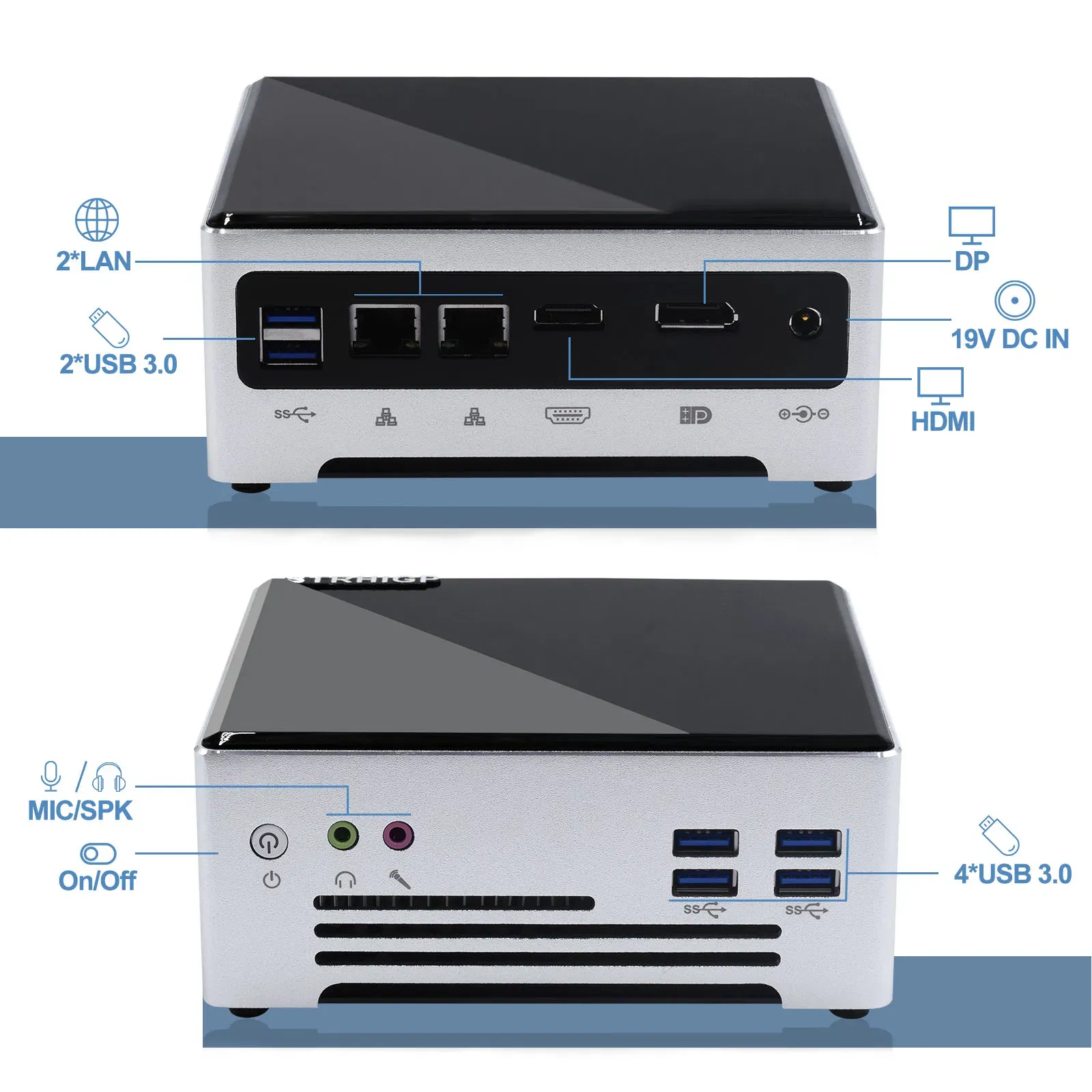 Мини ПК Hystou M5 с Intel Core i7-1065G7 3