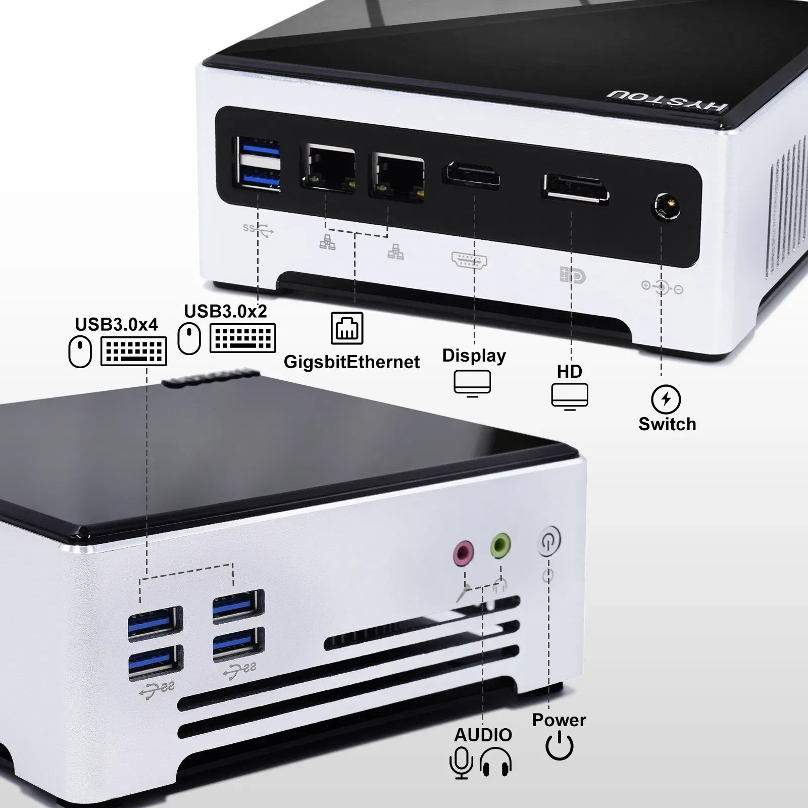 Мини-настольный компьютер для бизнеса с Intel Core i7-7820HQ 3