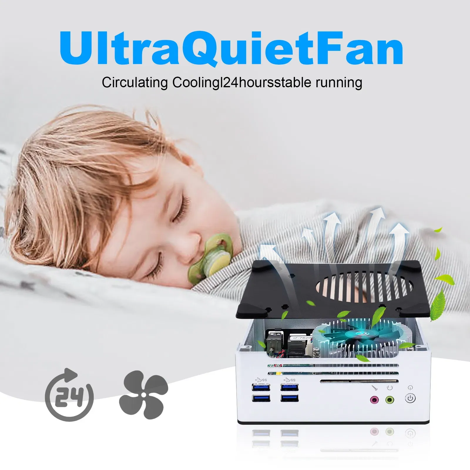 Мини-настольный компьютер для бизнеса с Intel Core i7-7820HQ 5