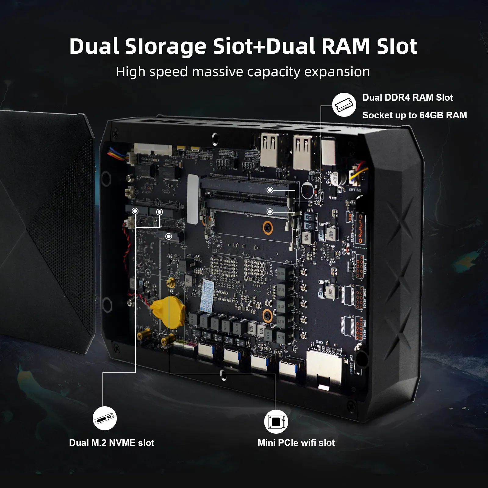 HYSTOU F9 i9-11900H: Высокопроизводительный Мини-ПК для Игр и Профессиональных Приложений 3