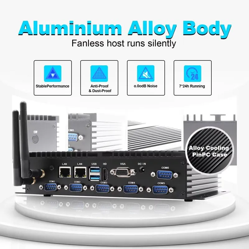 Промышленный мини-ПК HYSTOU K4 с процессором Intel Core i5-4200u 6