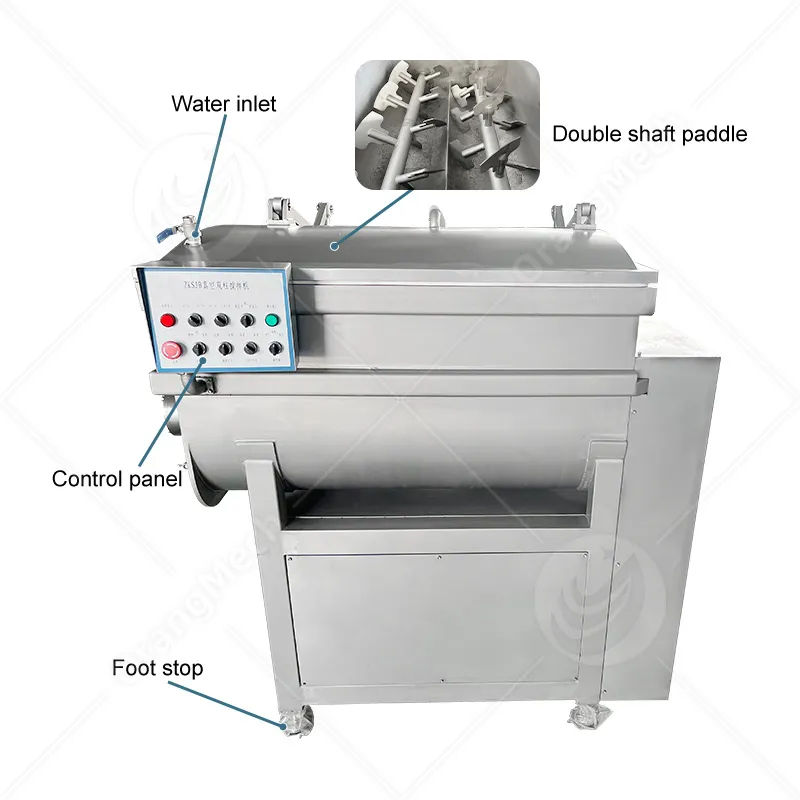 Промышленный автоматический вакуумный фаршировочный миксер для пищевой промышленности 4