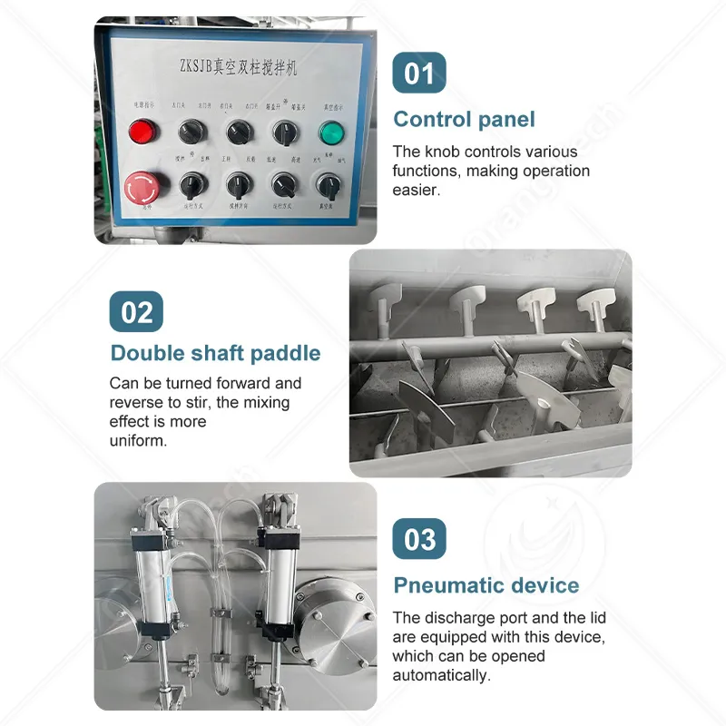 Промышленный автоматический вакуумный фаршировочный миксер для пищевой промышленности 6