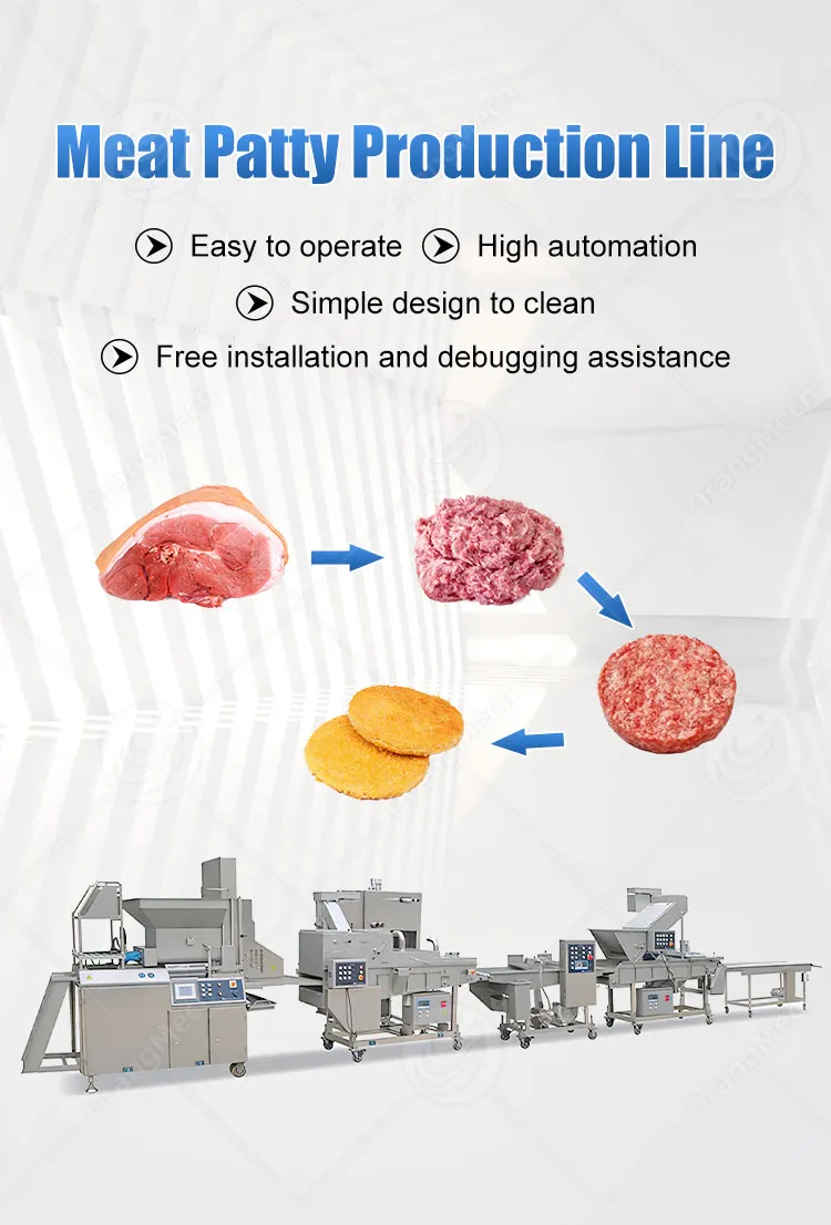 Промышленный полуавтоматический аппарат для изготовления вегетарианских бургеров 2