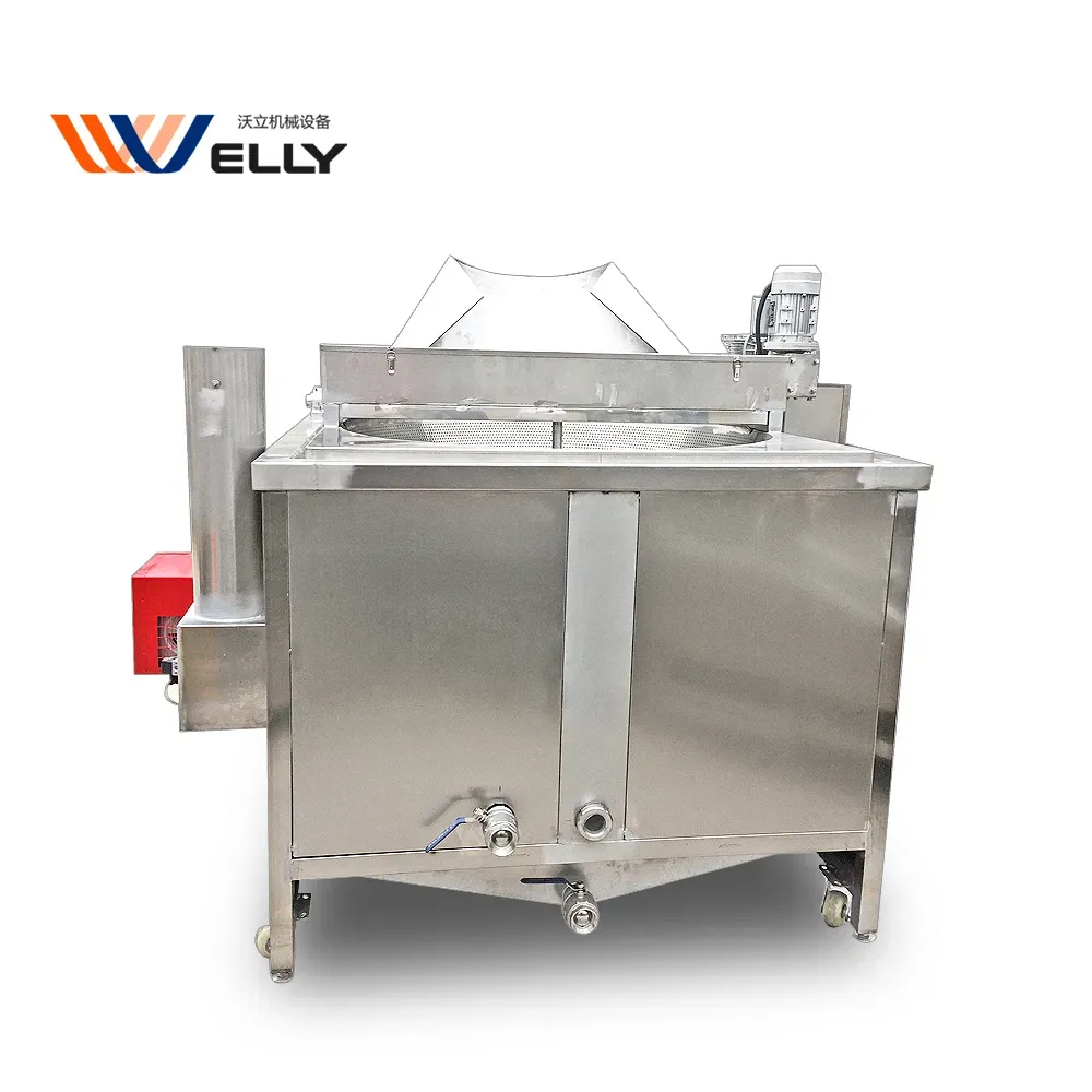 Промышленная партионная фритюрница для жарки чипсов, арахиса, чеснока и лука