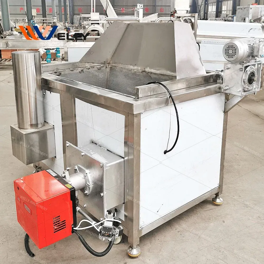 Промышленная партионная фритюрница для жарки чипсов, арахиса, чеснока и лука 2