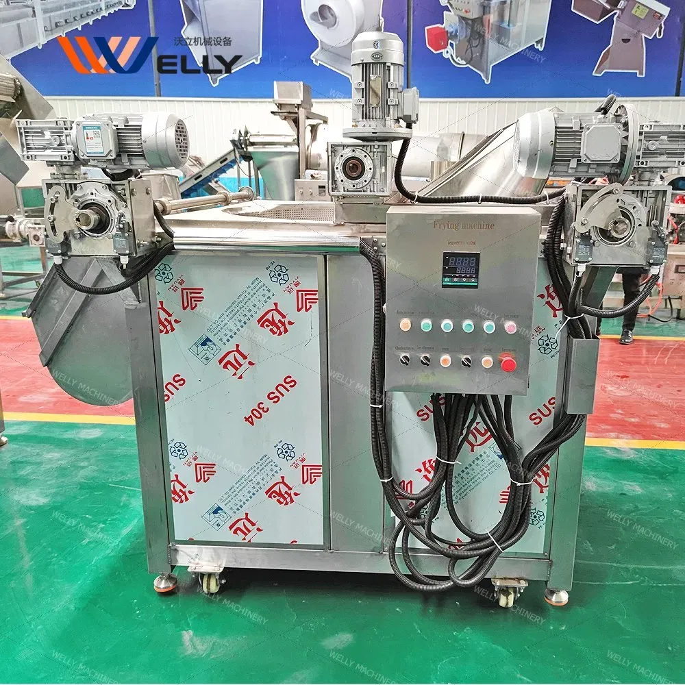 Промышленная партионная фритюрница для жарки чипсов, арахиса, чеснока и лука 6