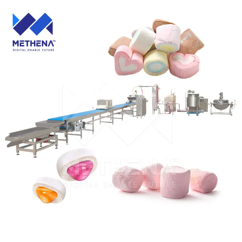 Автоматическая линия начинки из сахарной ваты для зефира