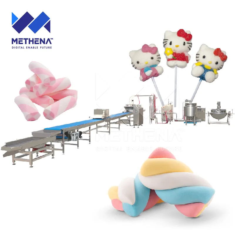 Автоматическая линия начинки из сахарной ваты для зефира 5