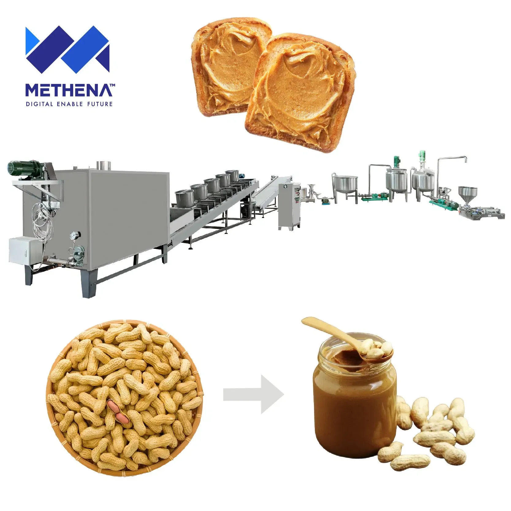 Промышленная линия производства арахисового масла 2