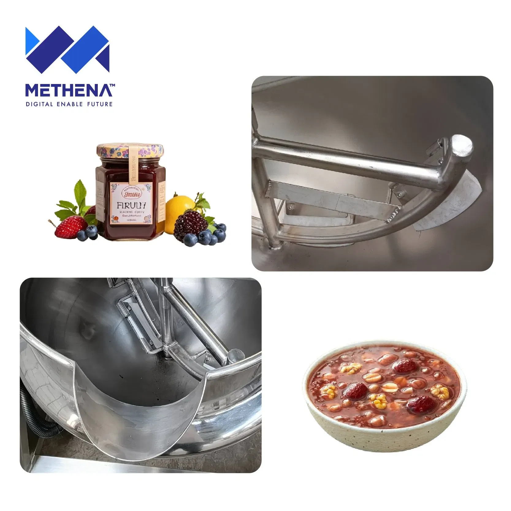 Промышленная электрическая паровая котелка с двойной стенкой для масла 6