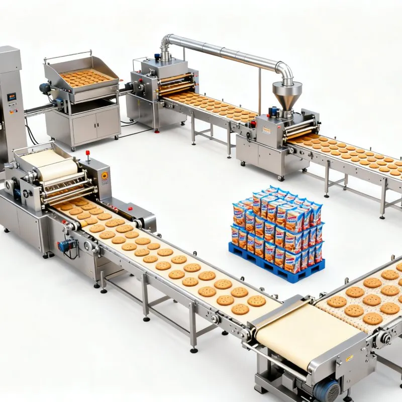 Автоматический пищевой конвейер для производства печенья
