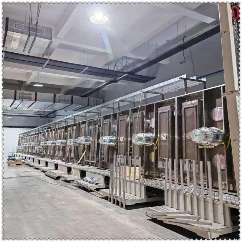 Промышленная линия магнетронного распыления с большой ёмкостью