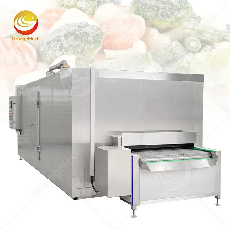 Промышленный туннельный быстрозамораживатель для замороженных продуктов