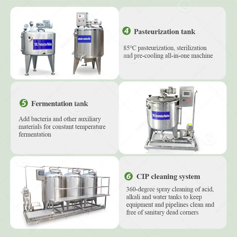 Промышленный маломасштабный молочный завод для производства йогурта 5