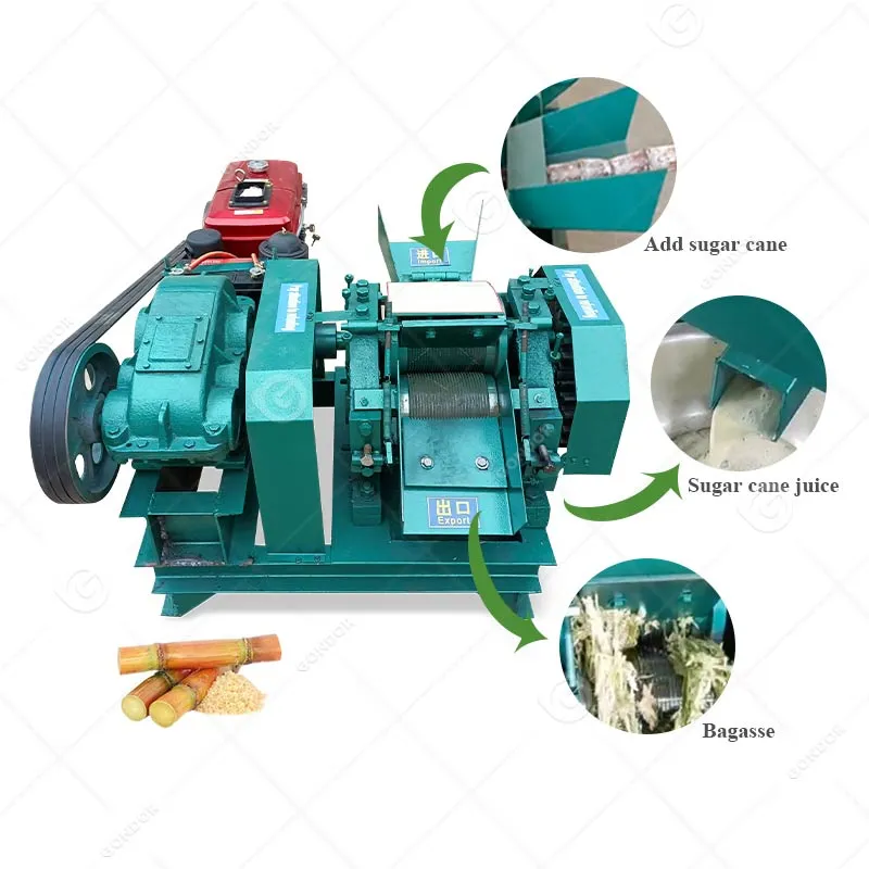 Профессиональный пресс для сока из сахарного тростника 5