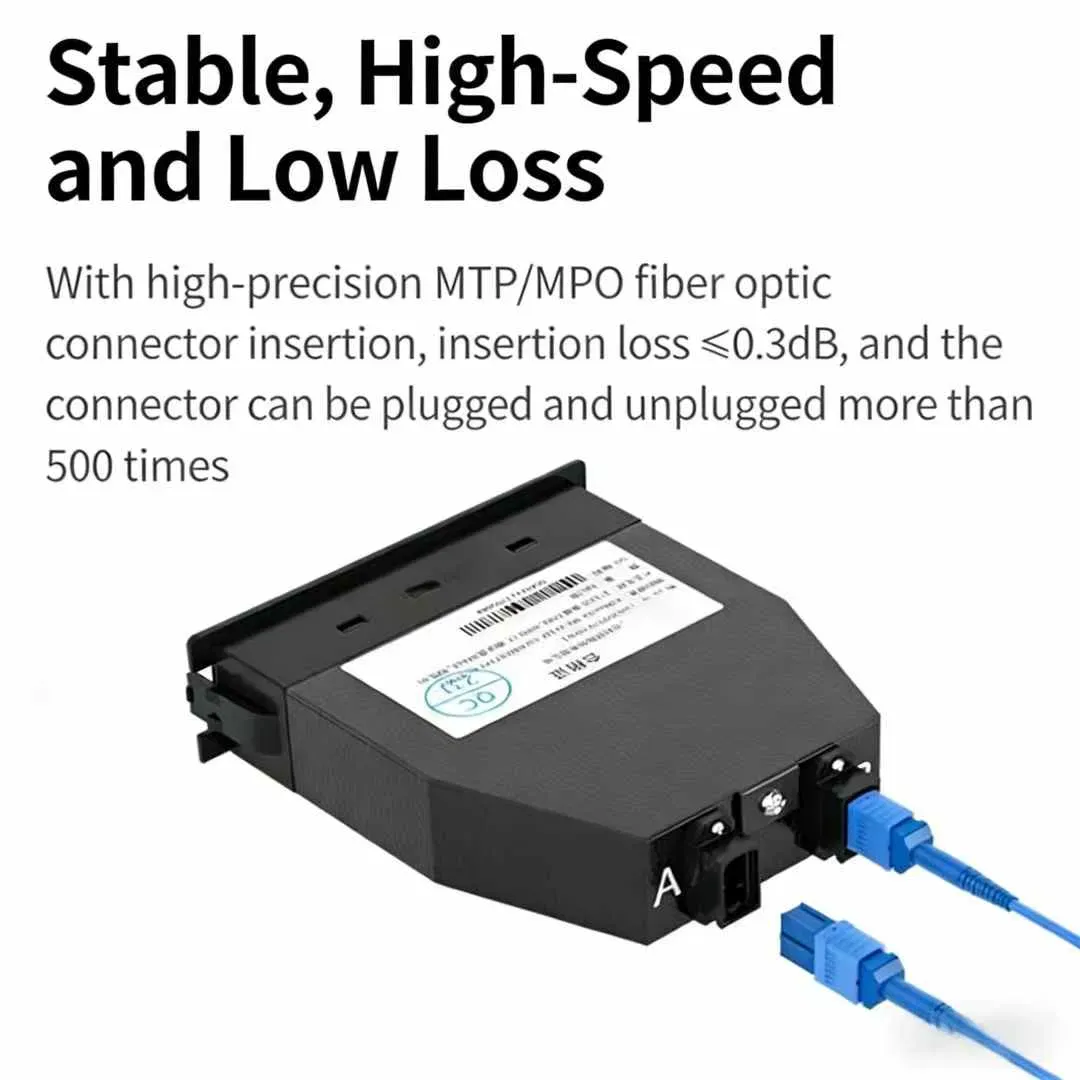 Касета Kexint 24 Core высокой плотности MPO-LC для центров обработки данных 3