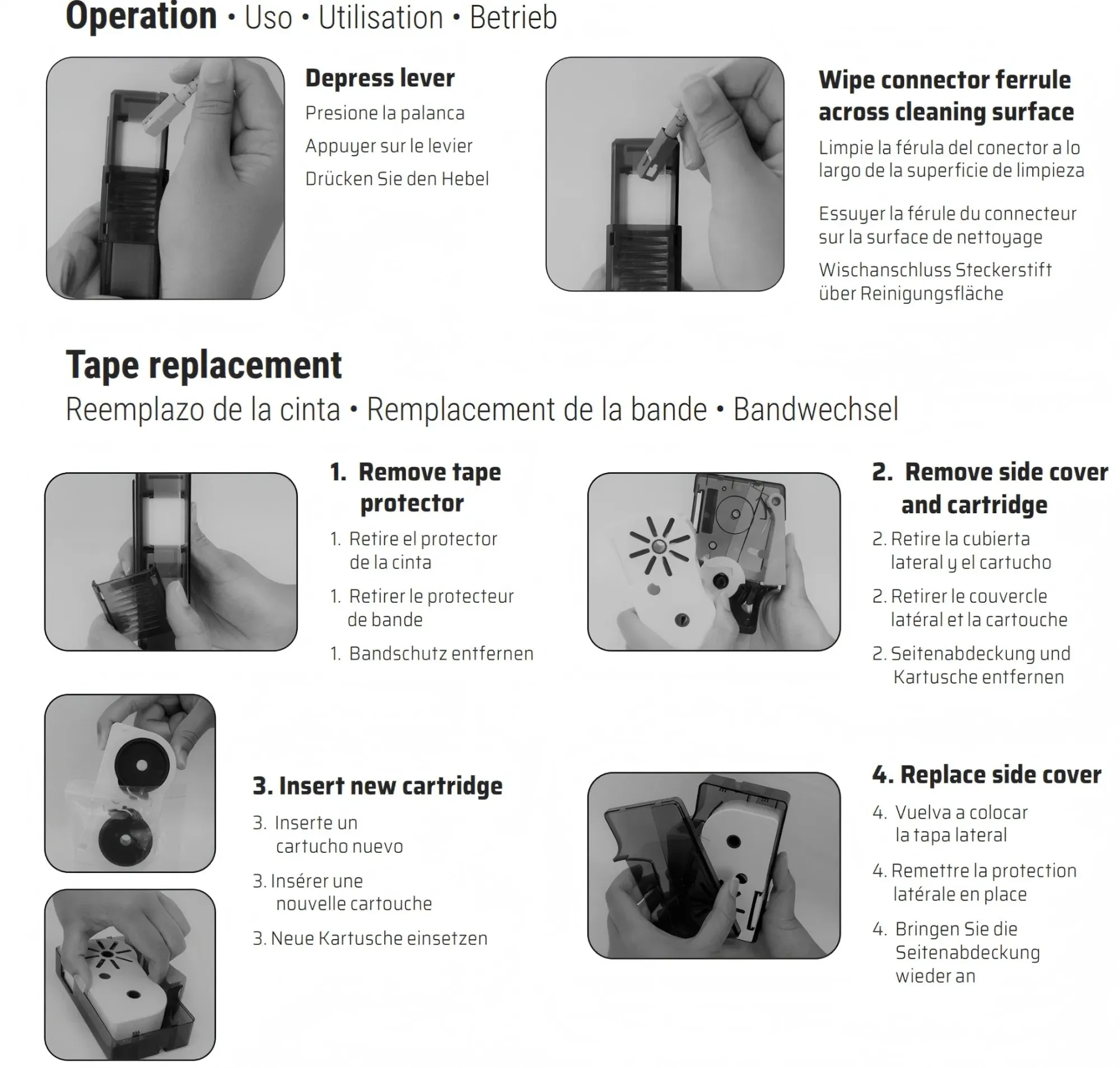 Кексин Безалкогольный 500 Времена для Sc LC FC St Коннектор Cle-Box-N Очиститель Волокна 6