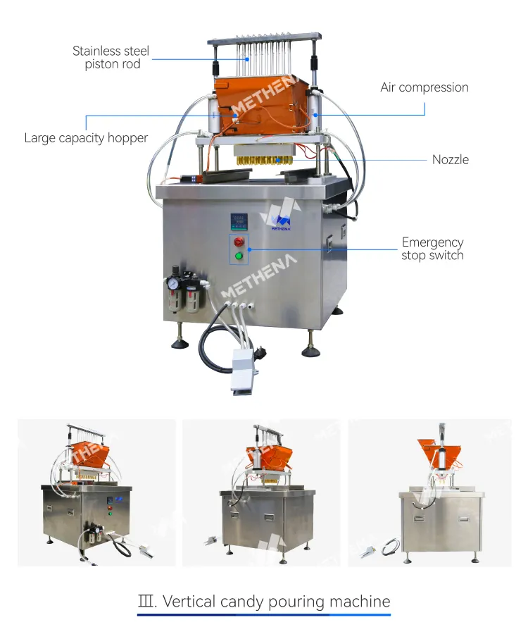 Лабораторный ротационный дозатор для производства желейных мишек, шоколада и жевательных конфет 4
