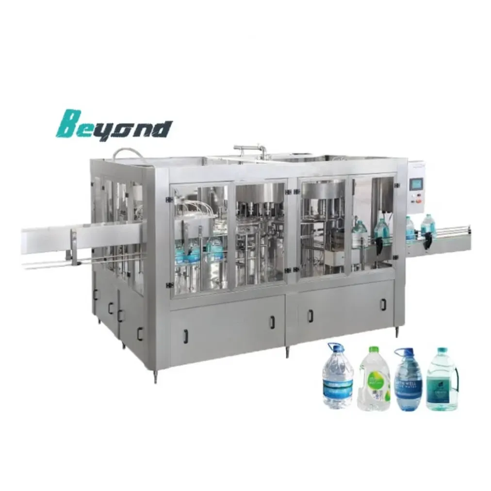 Большая бутылка Оборудование для розлива 5L Машина для розлива и укупорки воды