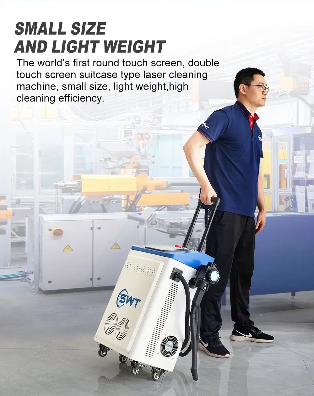 Лазерный очиститель для металла, дерева, стекла и камня 4