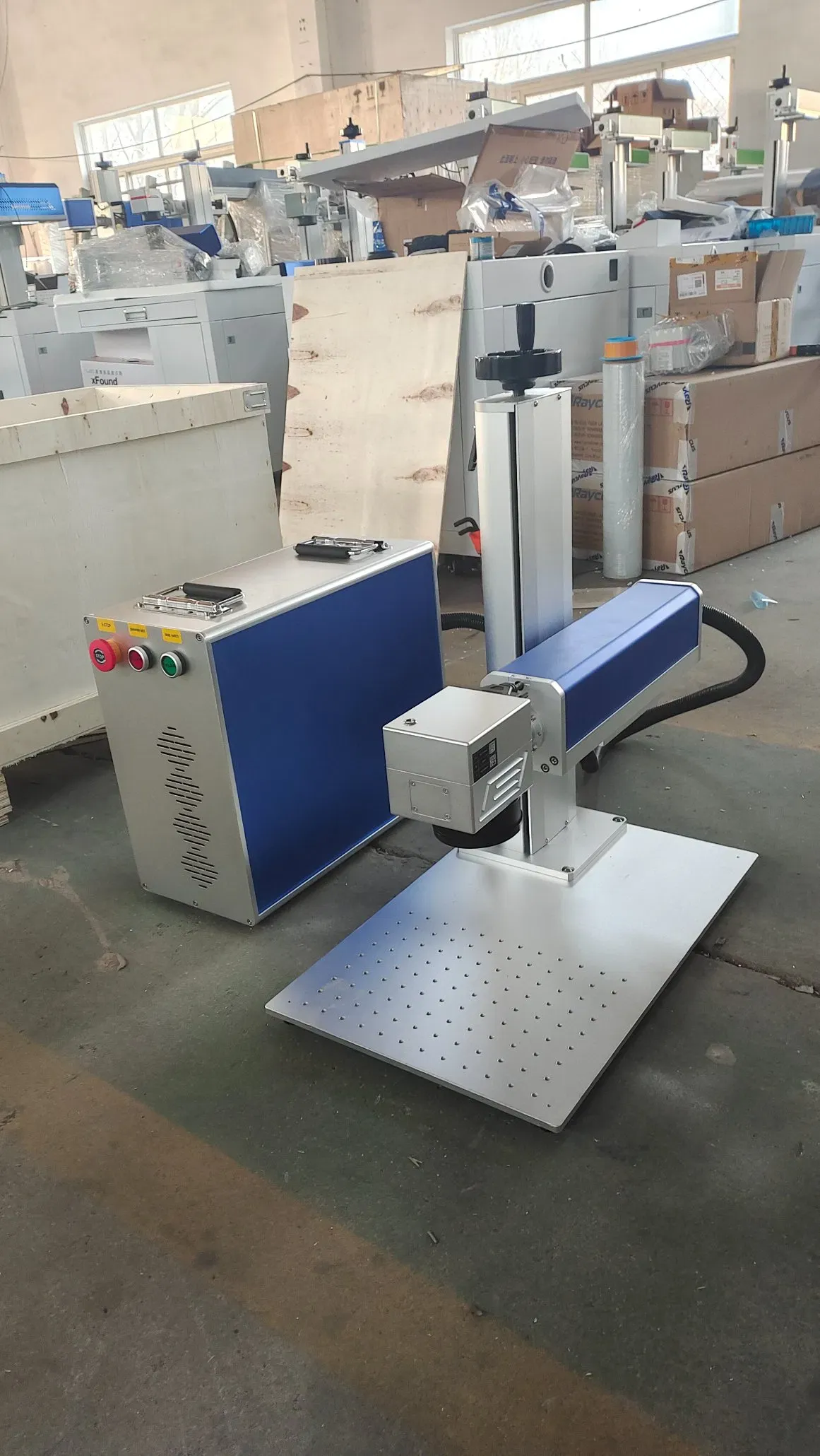 Профессиональный лазерный принтер 60W JPT MOPA с кольцевым ротационным оригинальным программным обеспечением Ezcad 2