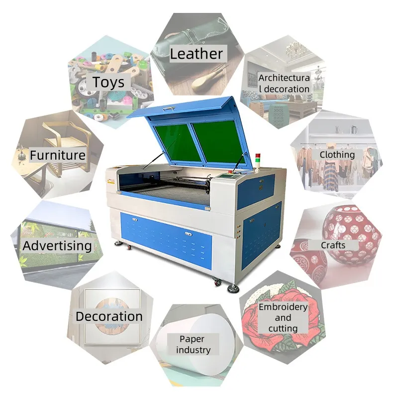 Профессиональный лазерный гравировальный станок CO2 для дерева и акрила 6