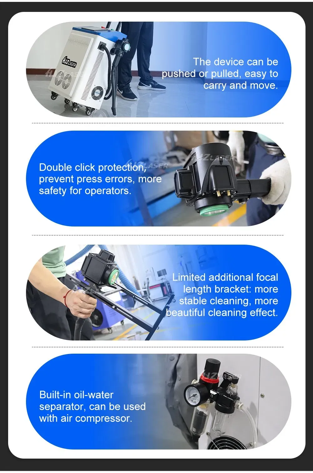 Лазерный удалитель ржавчины и краски с металлической поверхности 3