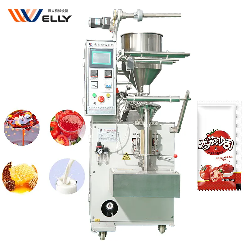 Машина для упаковки меда по низкой цене, машина для упаковки соусов