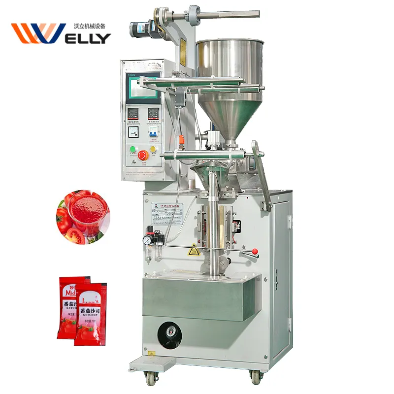 Машина для упаковки меда по низкой цене, машина для упаковки соусов 2