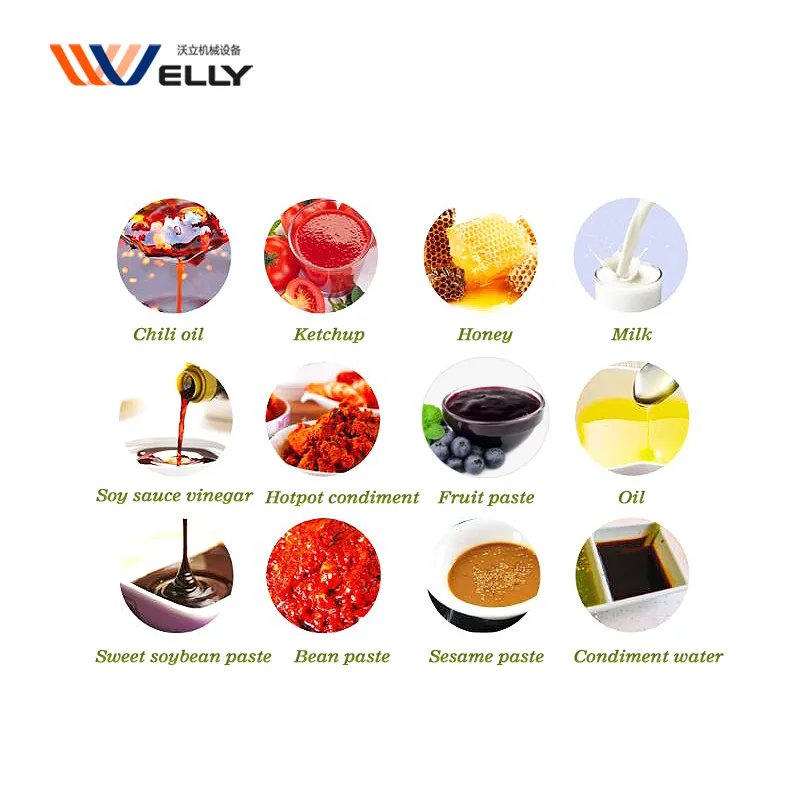 Машина для упаковки меда по низкой цене, машина для упаковки соусов 5