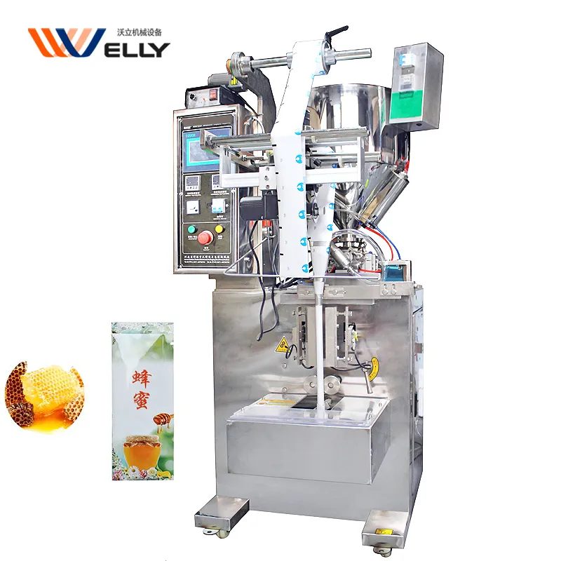 Машина для упаковки меда по низкой цене, машина для упаковки соусов 3