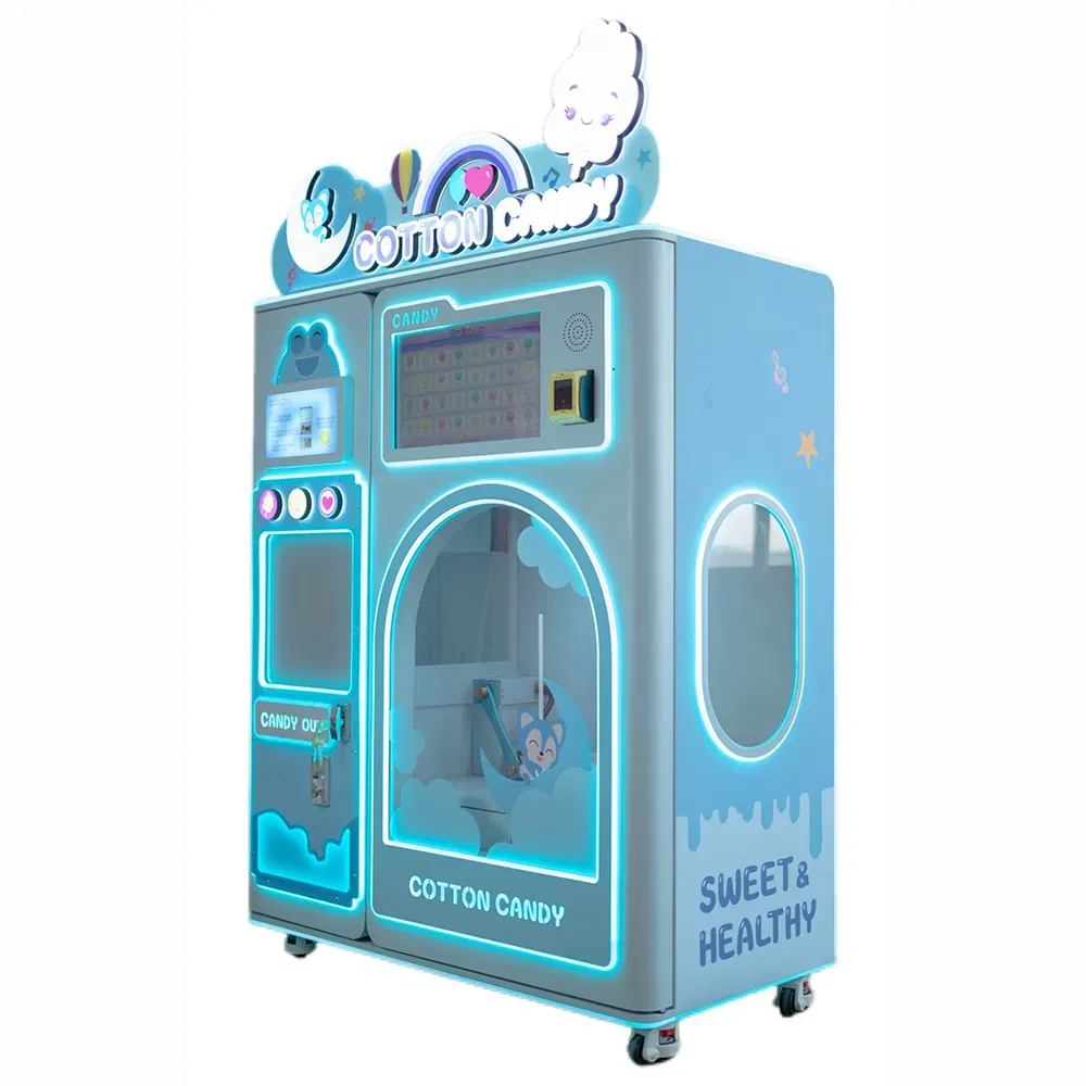Роскошная автоматическая коммерческая машина для продажи сахарной ваты для детей
