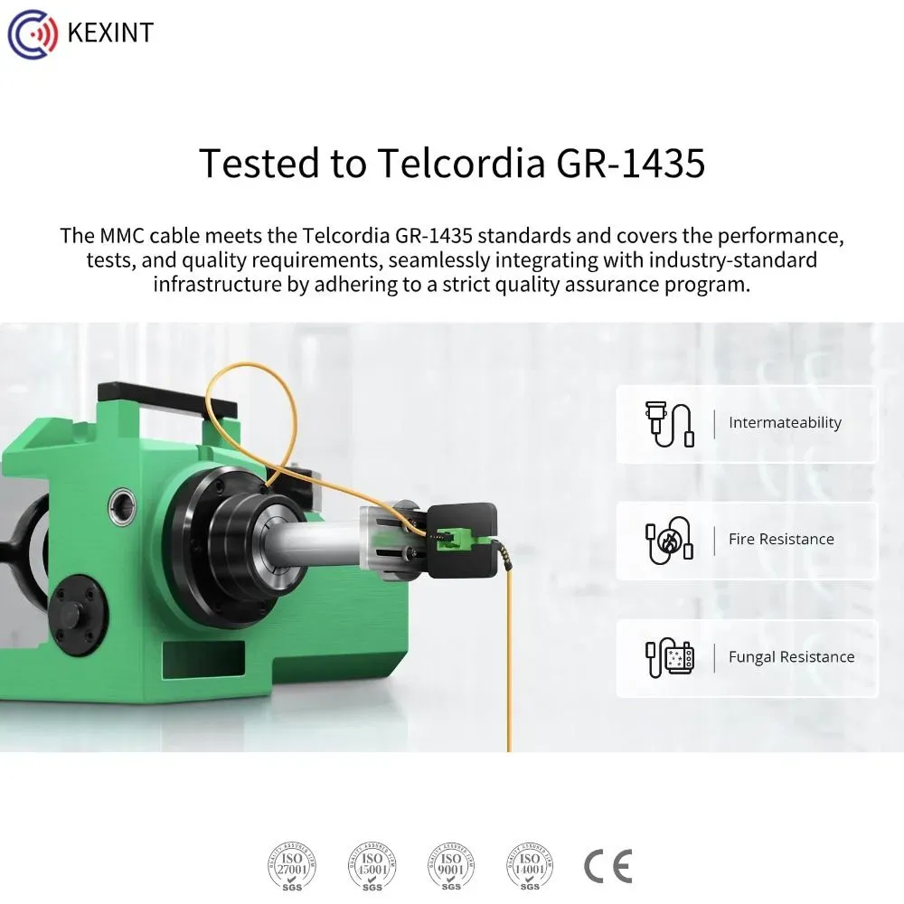 MMC-16 АПС к 2 X MPO-8 АПС однорежимный перемычка ОФНП 2.5mm ММЦ разветвляющий кабель