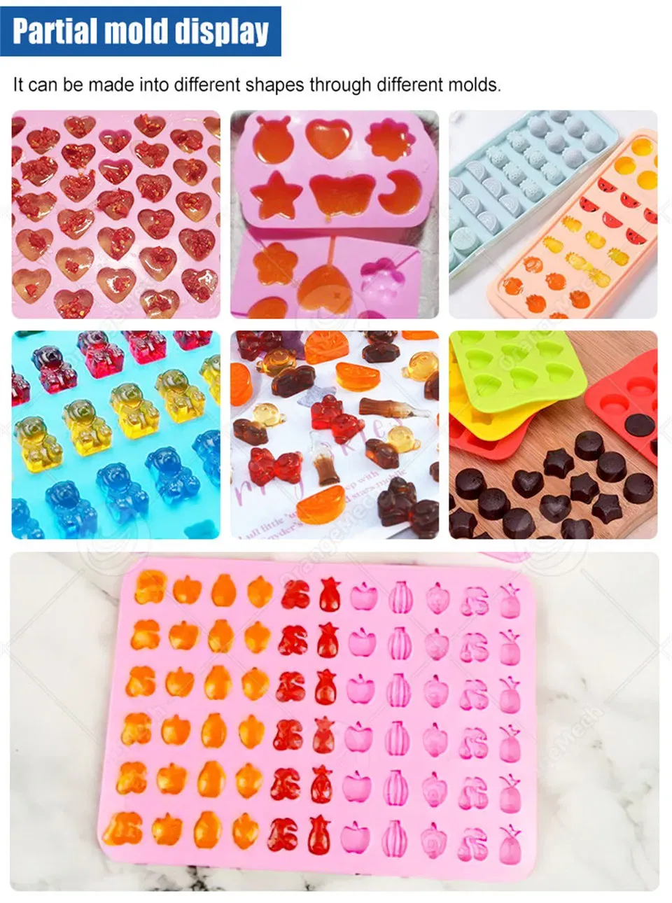 Автоматическая машина для производства конфет в форме медвежат 6