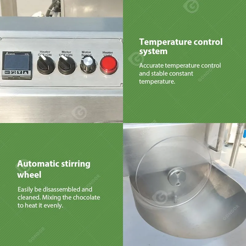 Автоматический шоколадный станок для плавления и обливания 2