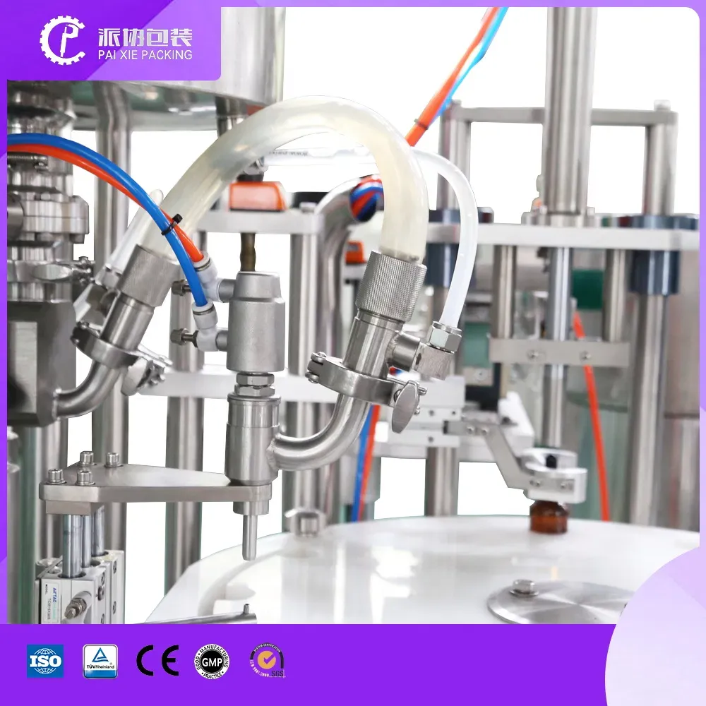 Автоматическая машина для розлива и укупорки эфирных масел в маленькие бутылки 3