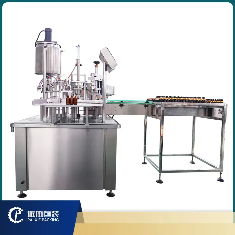 Автоматическая машина для розлива и укупорки эфирных масел в маленькие бутылки 5