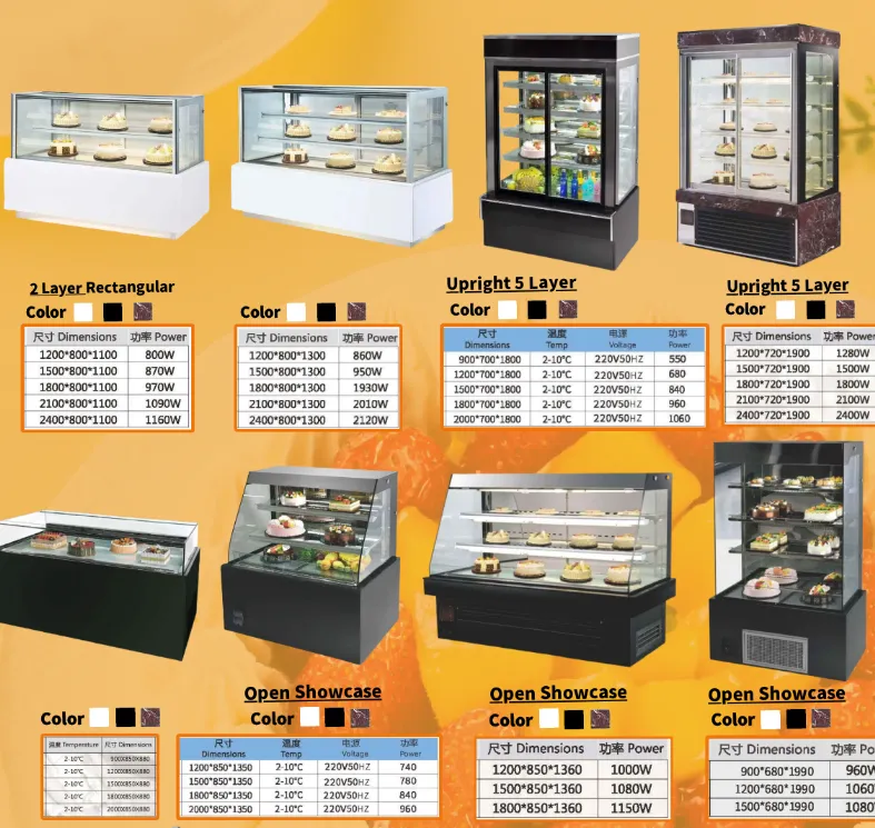 Мраморный холодильник для хлеба с вращающимся витринным стеклом 5