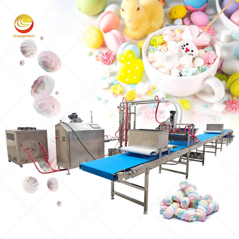 Машина для непрерывной аэрации и надува сахарной ваты для производства маршмеллоу