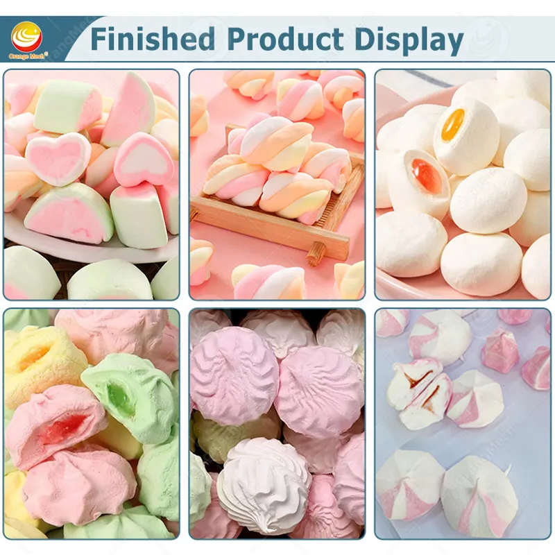 Машина для непрерывной аэрации и надува сахарной ваты для производства маршмеллоу 6