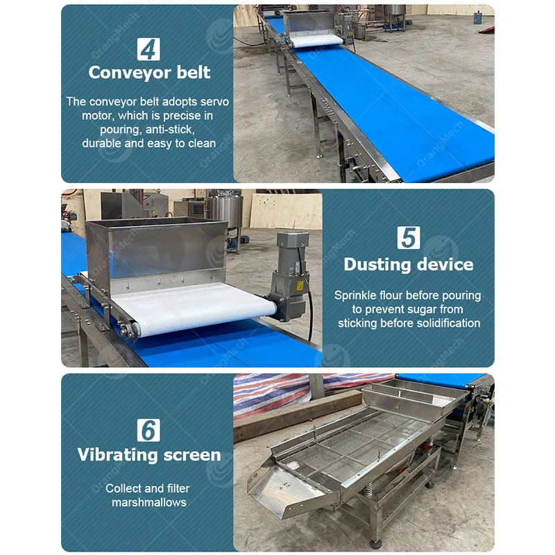 Машина для непрерывной аэрации и надува сахарной ваты для производства маршмеллоу 3