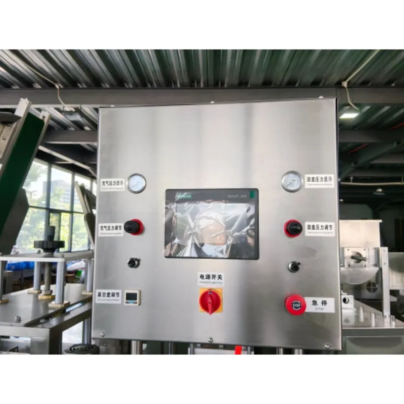 Автоматическая машина для закручивания винтовых крышек на стеклянные бутылки с вакуумной герметизацией 5