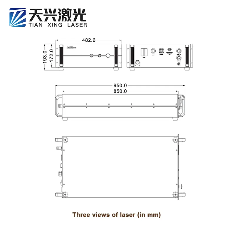 Одномодульный непрерывный волоконный лазер Макс Лазерный источник MFSC 2000 5